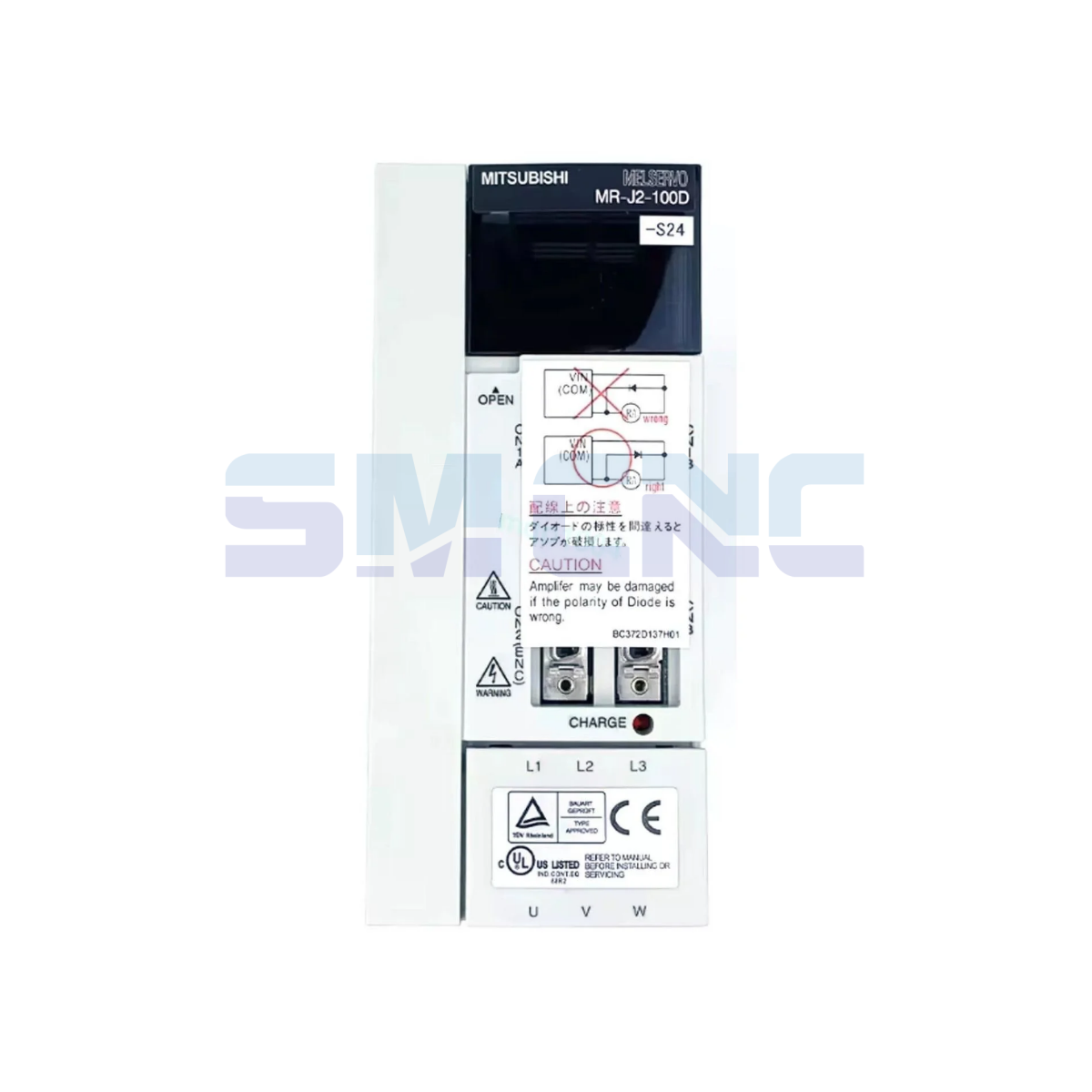MR-J2-100D-S24 Mitsubishi Servo Sürücü ön görünüm