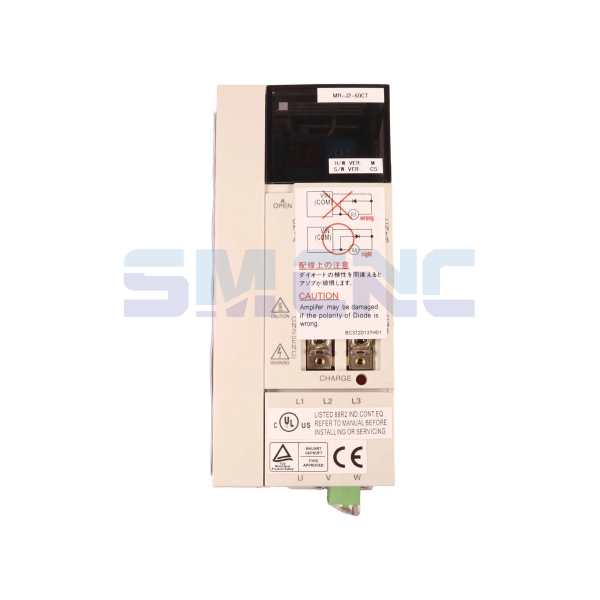 MR-J2-60CT Mitsubishi Servo Sürücü ön görünüm