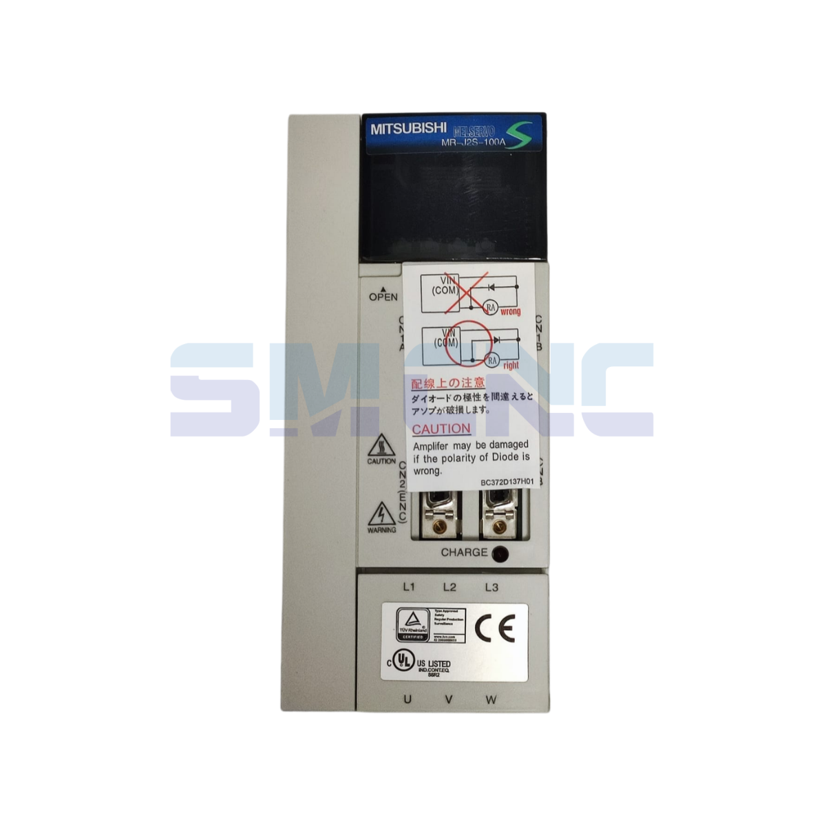 MR-J2S-100A Mitsubishi Servo Sürücü ön görünüm
