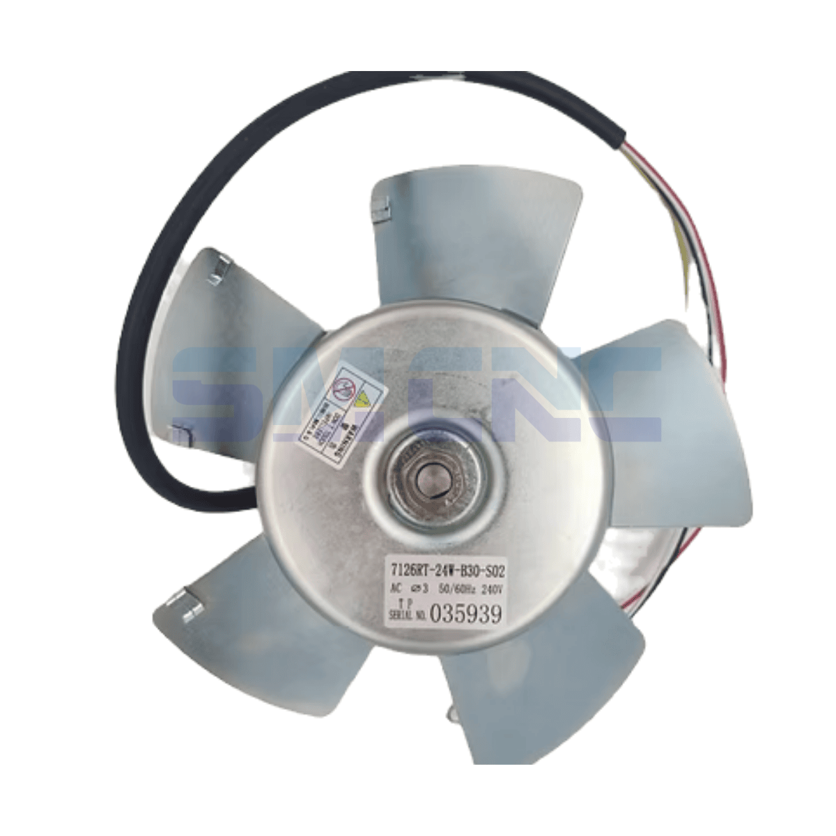 7126RT-24W-B30-S02 Mitsubishi Spindle Motor Fanı önden görünüm
