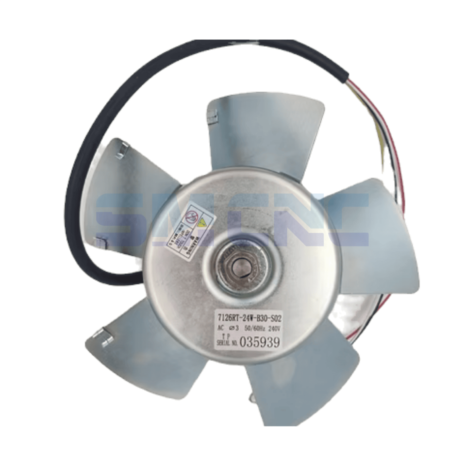 7126RT-24W-B30-S02 Mitsubishi Spindle Motor Fanı önden görünüm