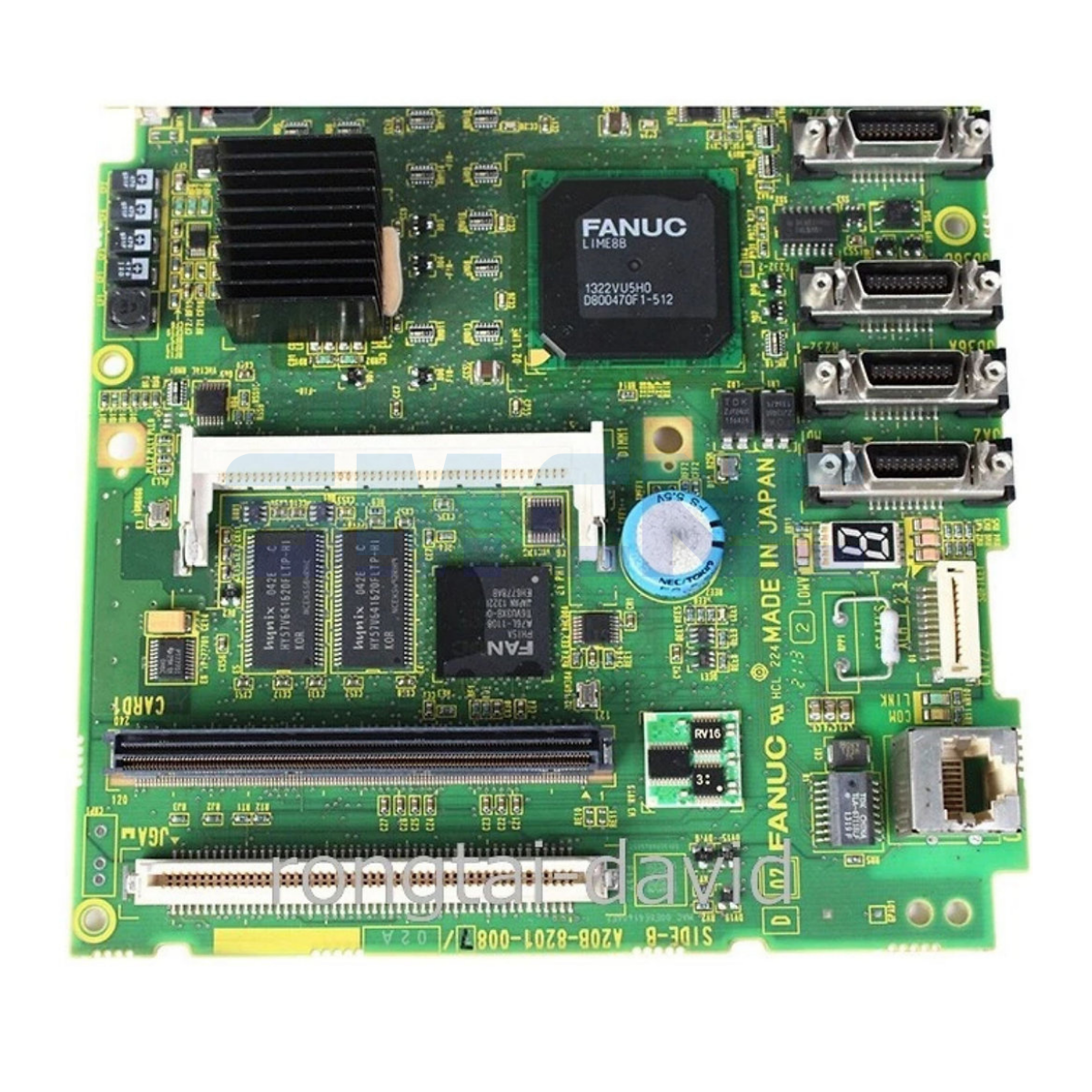 A20B-8201-0087 Fanuc Anakart önden görünüm