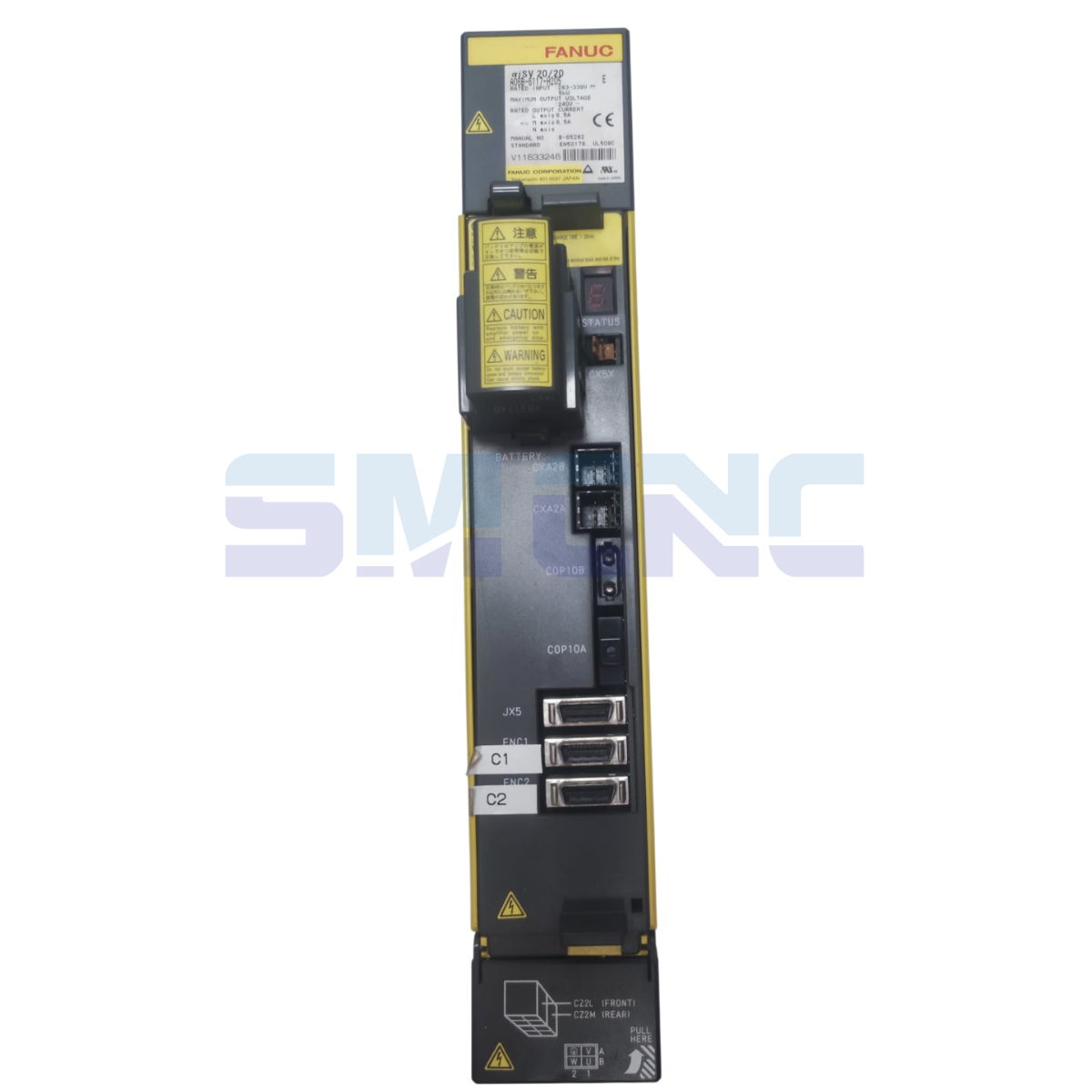 A06B-6117-H205 Fanuc Servo Sürücü önden görünüm