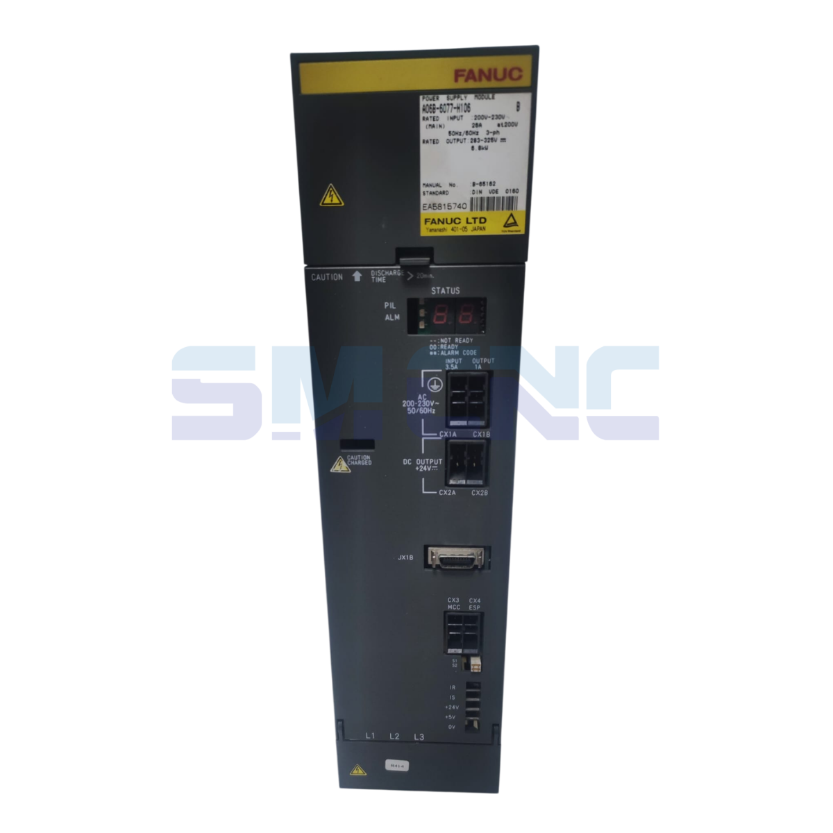 A06B-6077-H106 Fanuc Power Supply önden görünüm