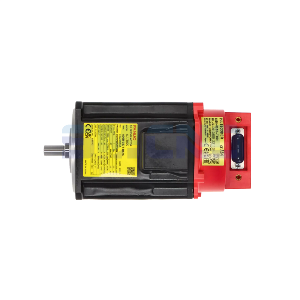 A06B-0371-B575 Fanuc Servo Motor üstten görünüm