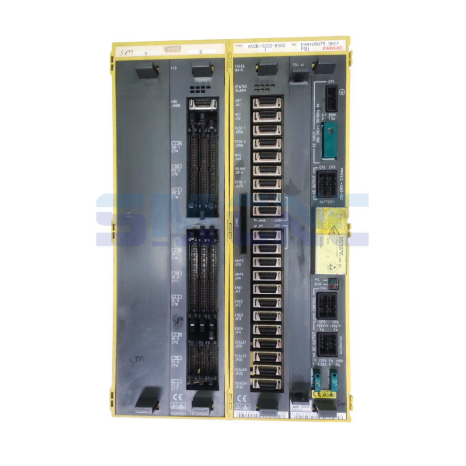 A02B-0222-B502 Fanuc 16-MC kontrol ünite önden görünüm