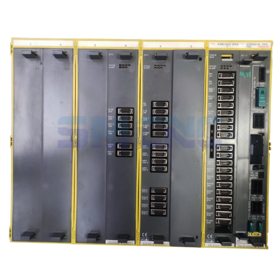 A02B-0222-B504 Fanuc 160-MC kontrol ünitesi önden görünüm